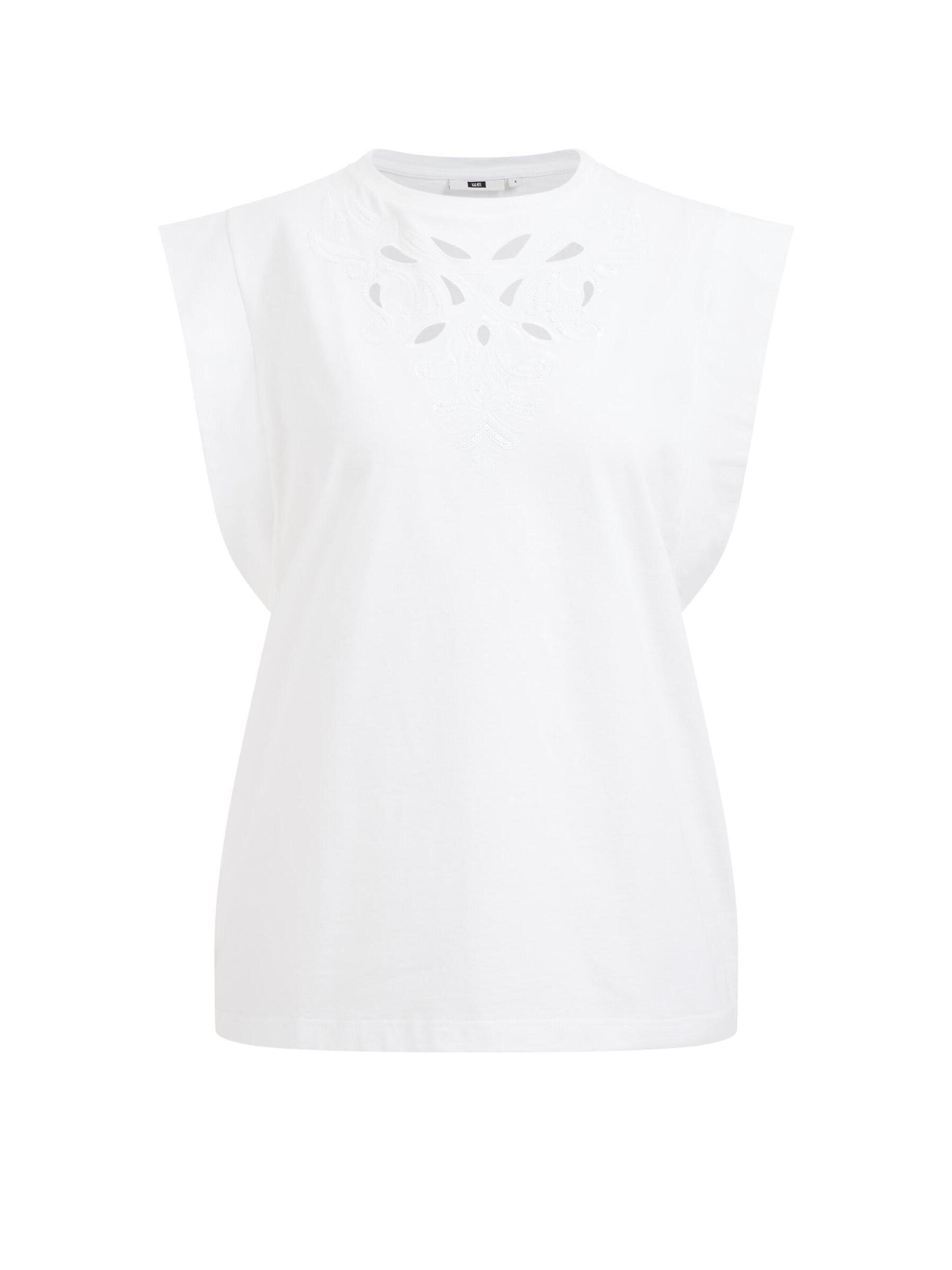 (1-tlg) T-Shirt Weiß WE Fashion