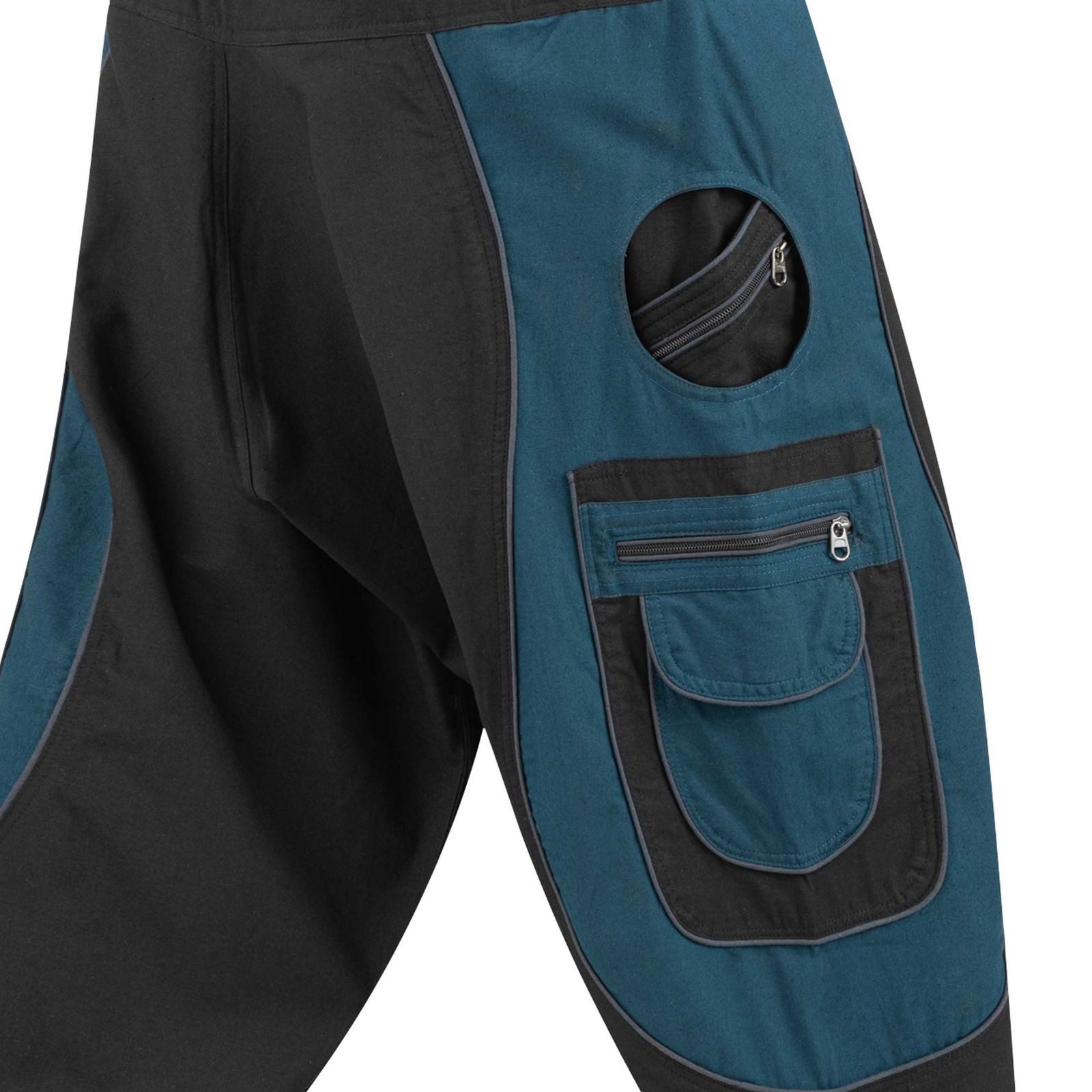 KUNST UND MAGIE Haremshose Cargohose Hippie Haremshose Goa Hose Lebensblume Pluderhose Unisex Psy