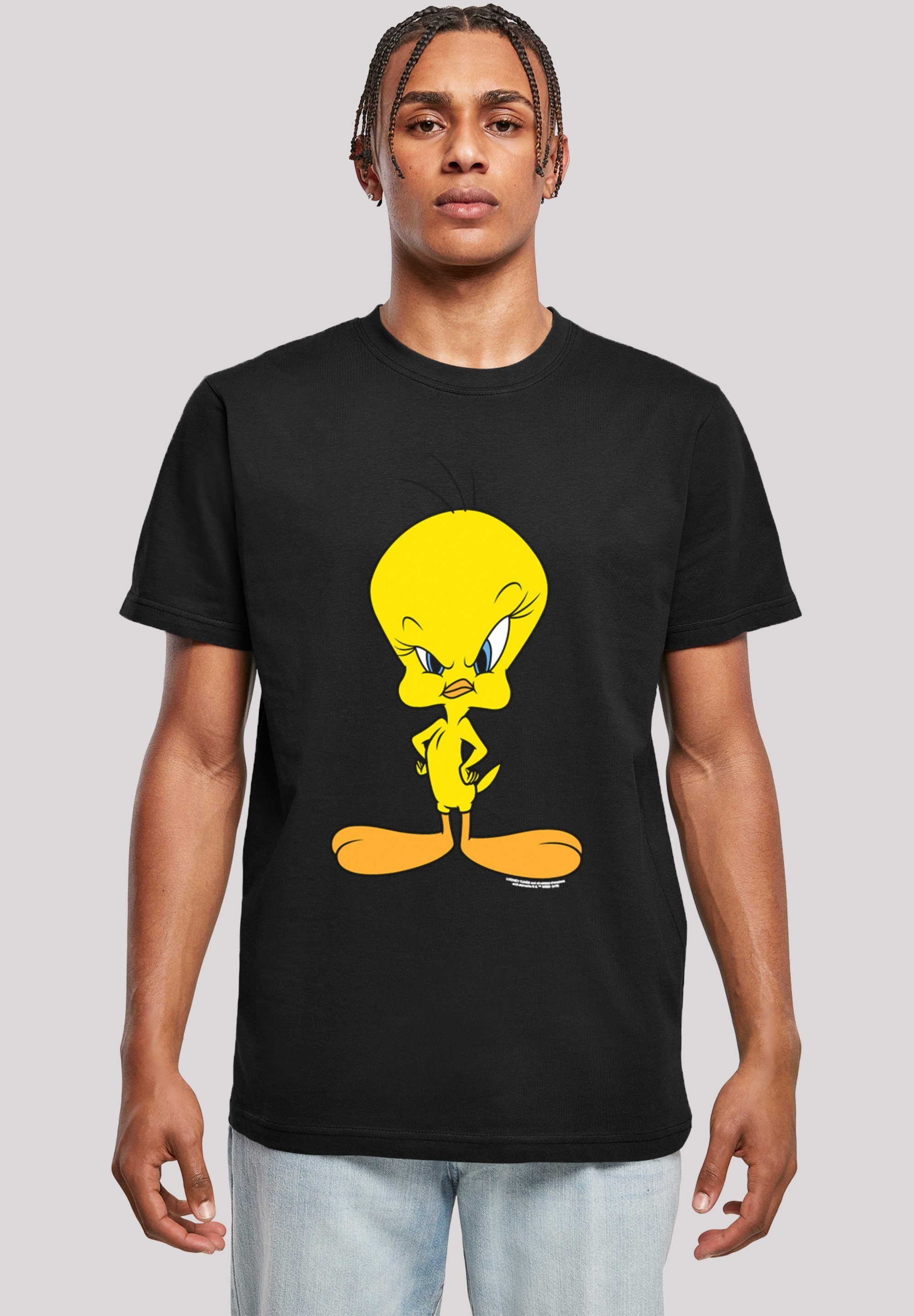F4NT4STIC T-Shirt Looney Tunes Angry Tweety Herren,Premium Merch,Regular-Fit,Basic,Bedruckt