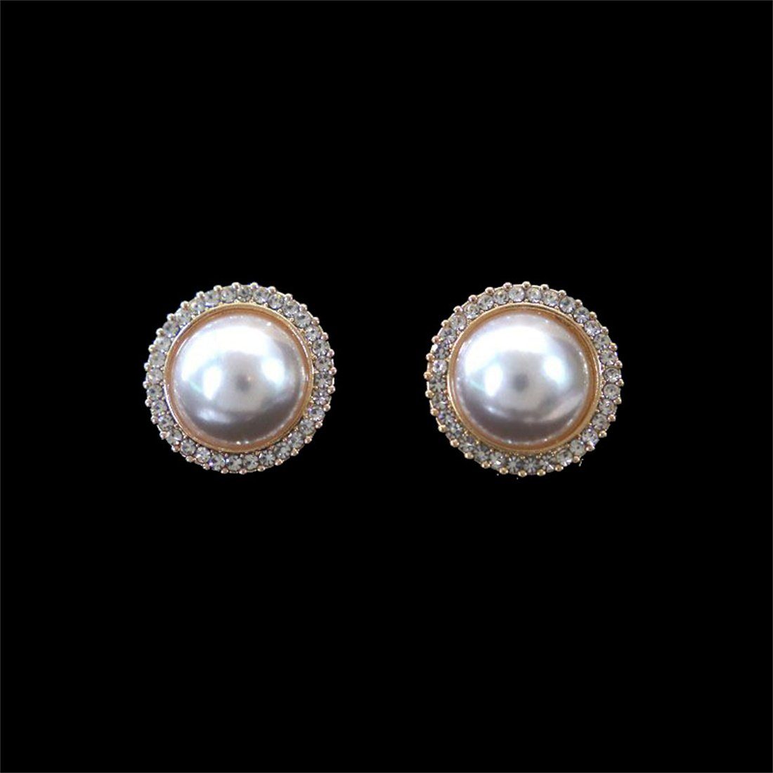 Schmuckset 3-teiliges Perlenring-Ohrringe-Halsketten-Set Brautschmuck-Set, DÖRÖY