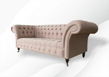 JVmoebel Chesterfield-Sofa, Chesterfield 3 Sitzer Sofa Design Sofa Couch 225 cm