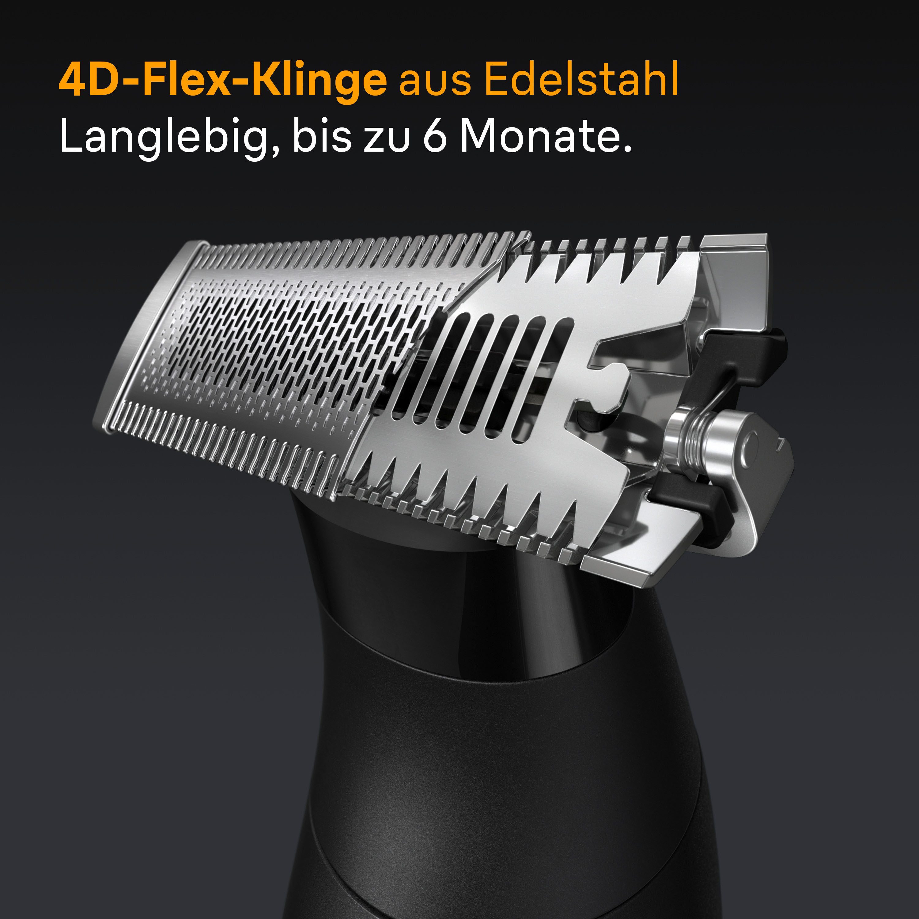 Braun Haarschneider Series X XT5200, wasserdicht, 4D-Flex-Klinge grau|schwarz