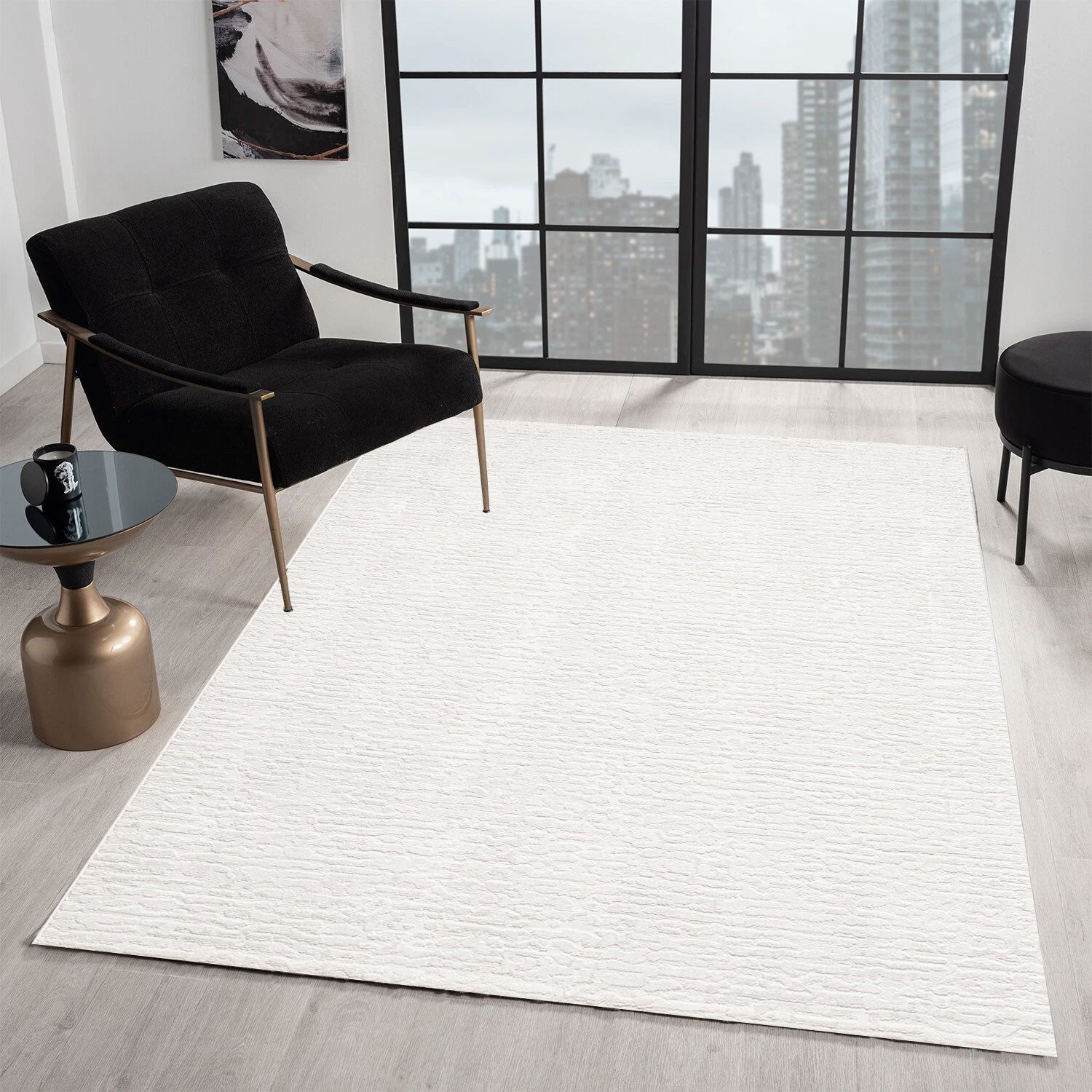 Vimoda Teppich Hoch-Tief Effekt, Gestreifte 3D Muster, Rechteckig, Höhe: 11 günstig online kaufen