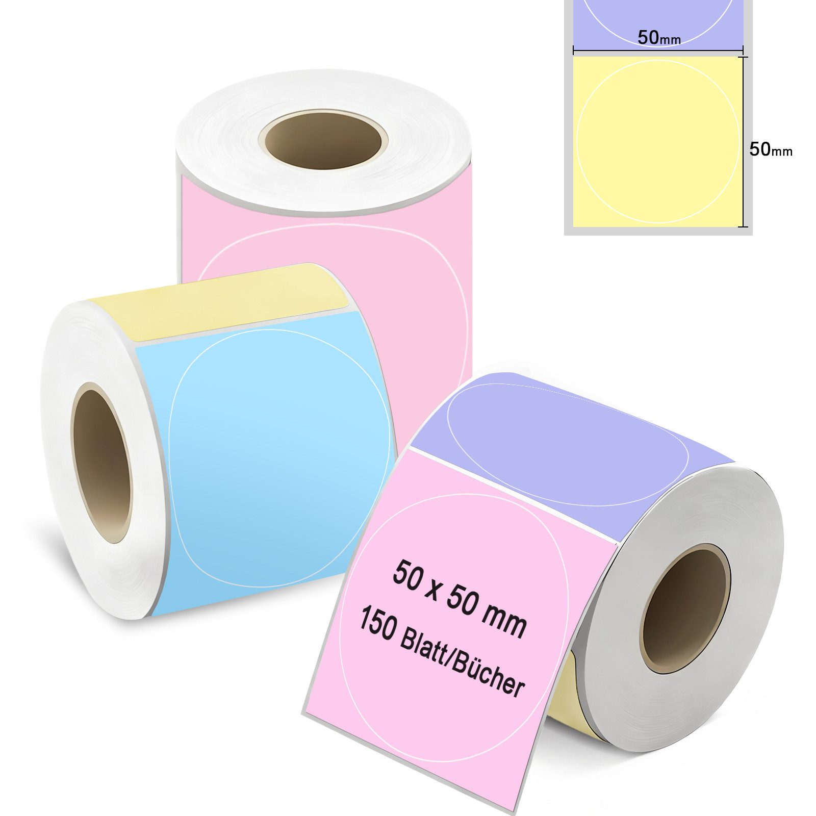 Fine Life Pro Tintefreie Etikettendruck - App-Kontrollierbar, 15-57mm breit, Etikettendrucker, (WLAN (Wi-Fi), 203DPI, 17 Sprachen, 50km Druckkopflebensdaue-iOS/Android)