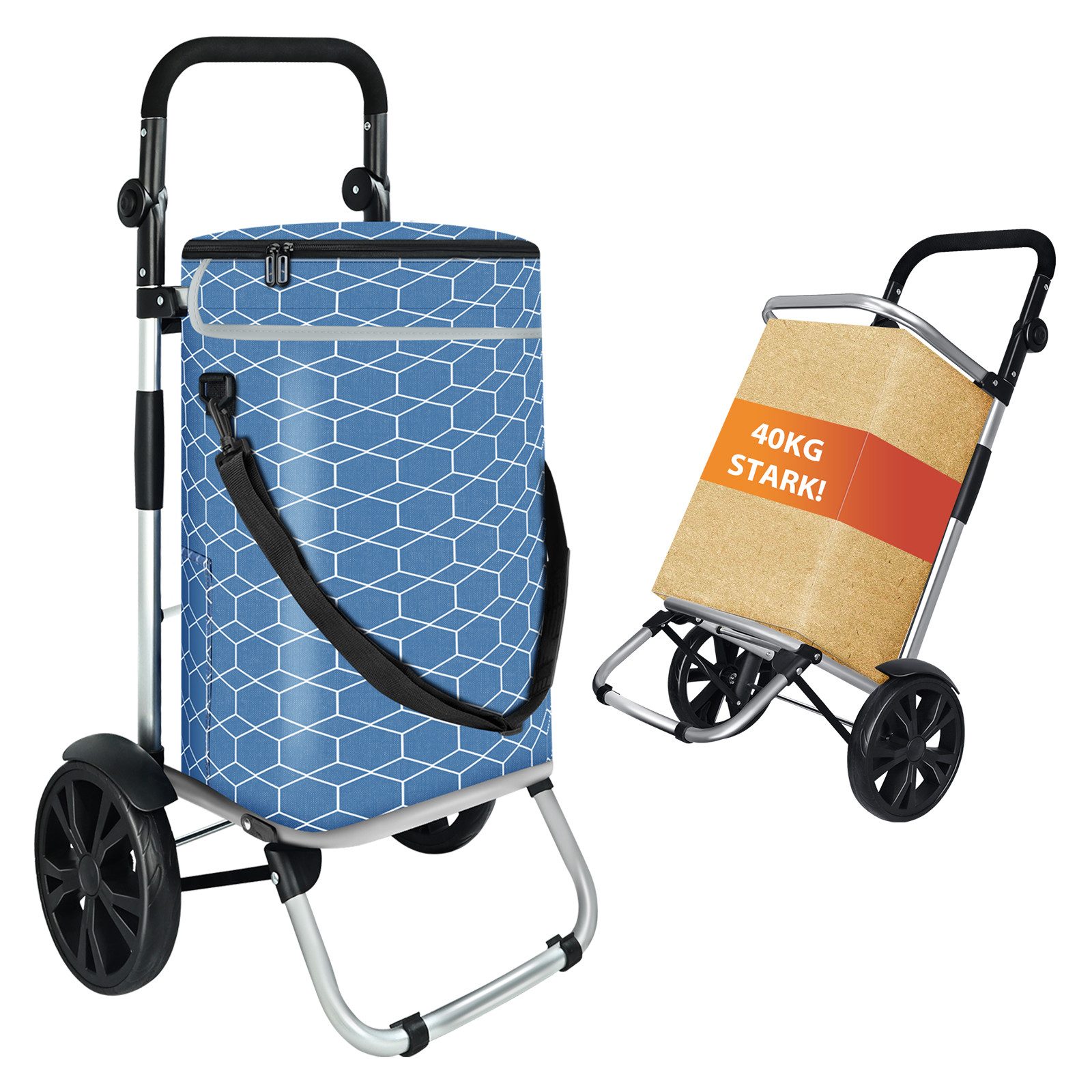 MODFU Einkaufstrolley 3in1 Einkaufsrollwagen Einkaufsbeutel Einkaufswagen günstig online kaufen