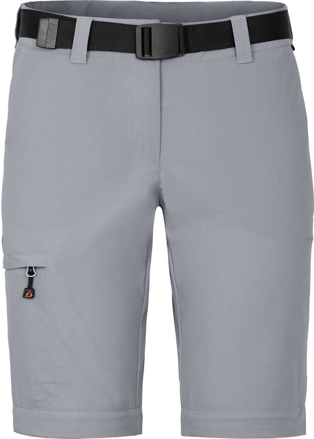 Bergson Outdoorhose BENNETT Zipp-Off (slim) Damen Wanderhose, vielseitig, pflegeleicht, Langgrößen, hellgrau
