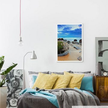 Sinus Art Poster Landschaftsfotografie 60x90cm Poster Sonnenaufgang in Neuseeland