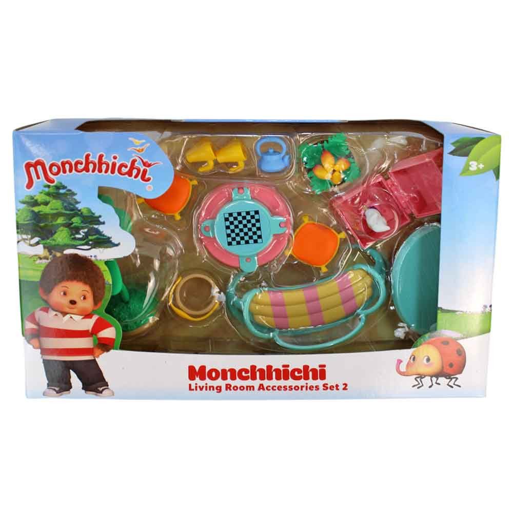 Monchhichi Kinder-Haushaltsset Monchhichi Figuren Accessoires "Wohnzimmer", (13-tlg)