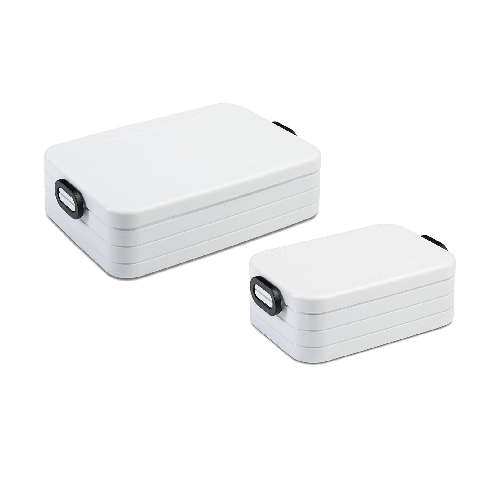 Mepal Lunchbox Take a Break Lunchboxen Set Large Midi, Acrylnitril-Butadien-Styrol (ABS), (2-tlg), Spülmaschinengeeignet Weiß