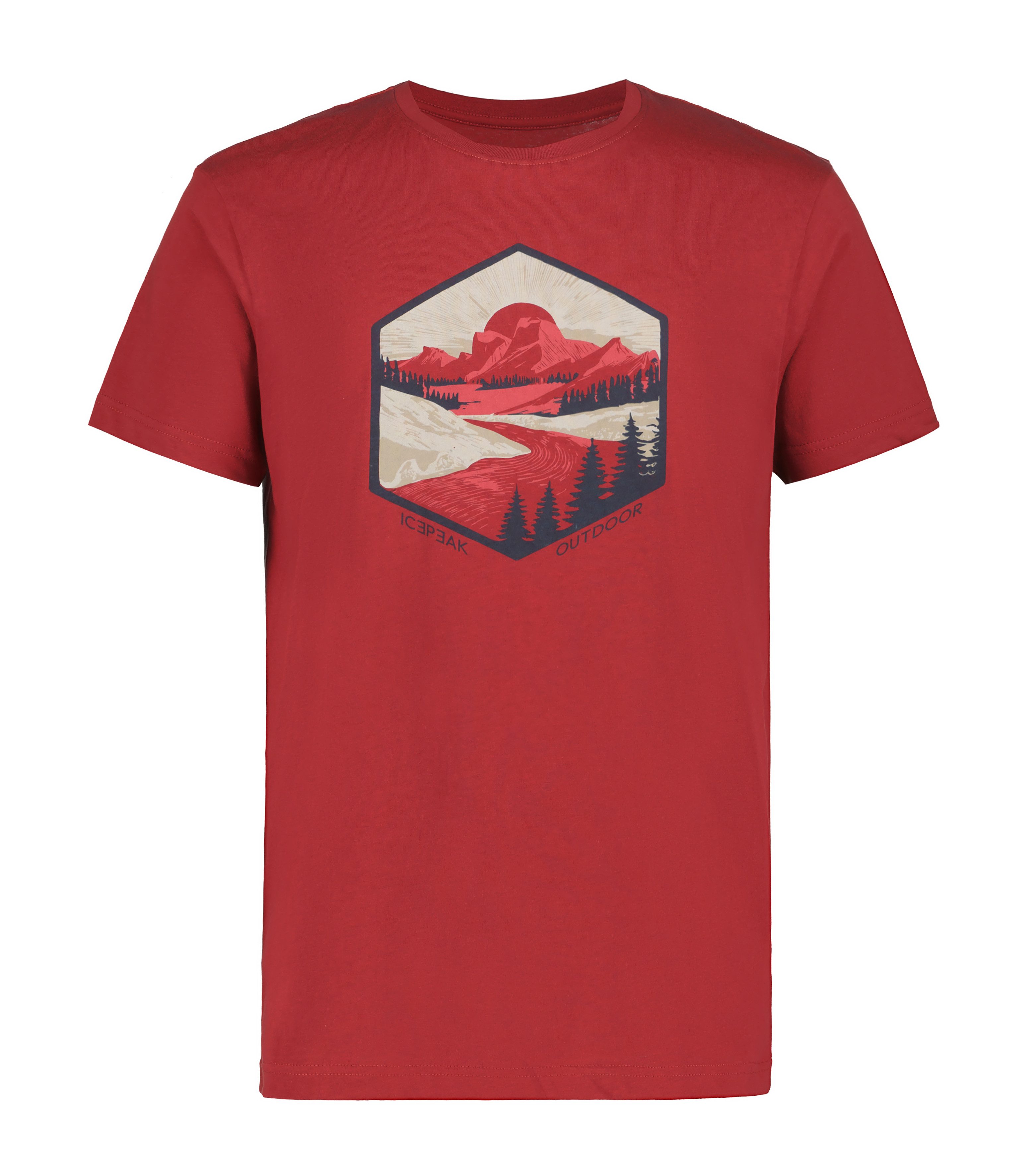 Icepeak T-Shirt MOSBACH mit Print, aus Baumwolle, klassischer T-Shirt-Schnitt