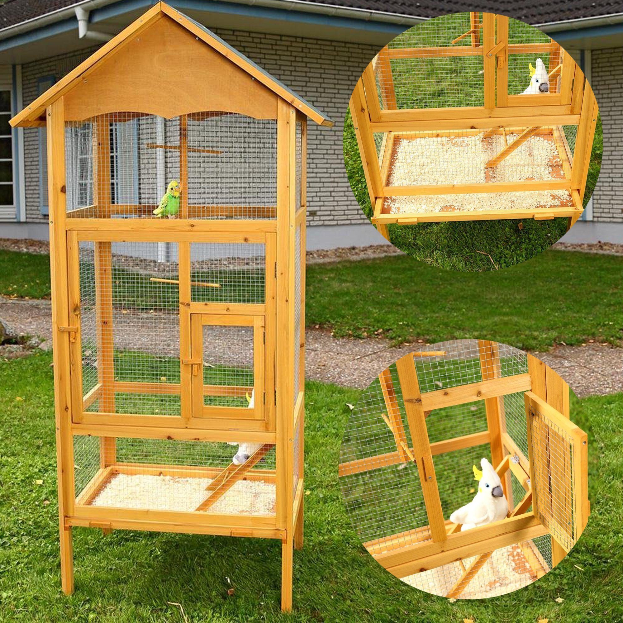 Melko Vogelkäfig Vogelkäfig Vogelvoliere Papageienkäfig Tierkäfig günstig online kaufen