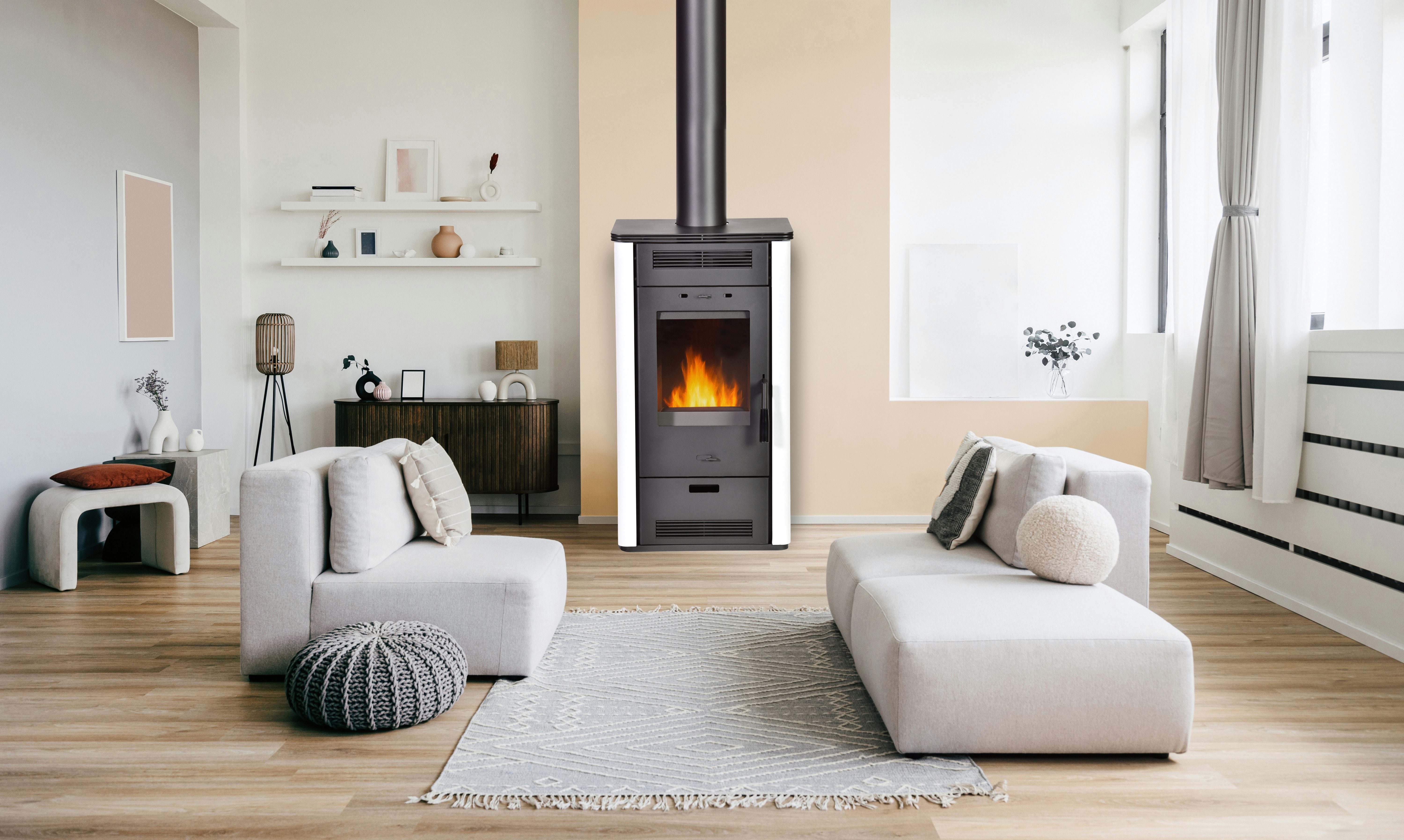 Firefix Kaminofen Etna 2.0, 5,8 kW, Zeitbrand