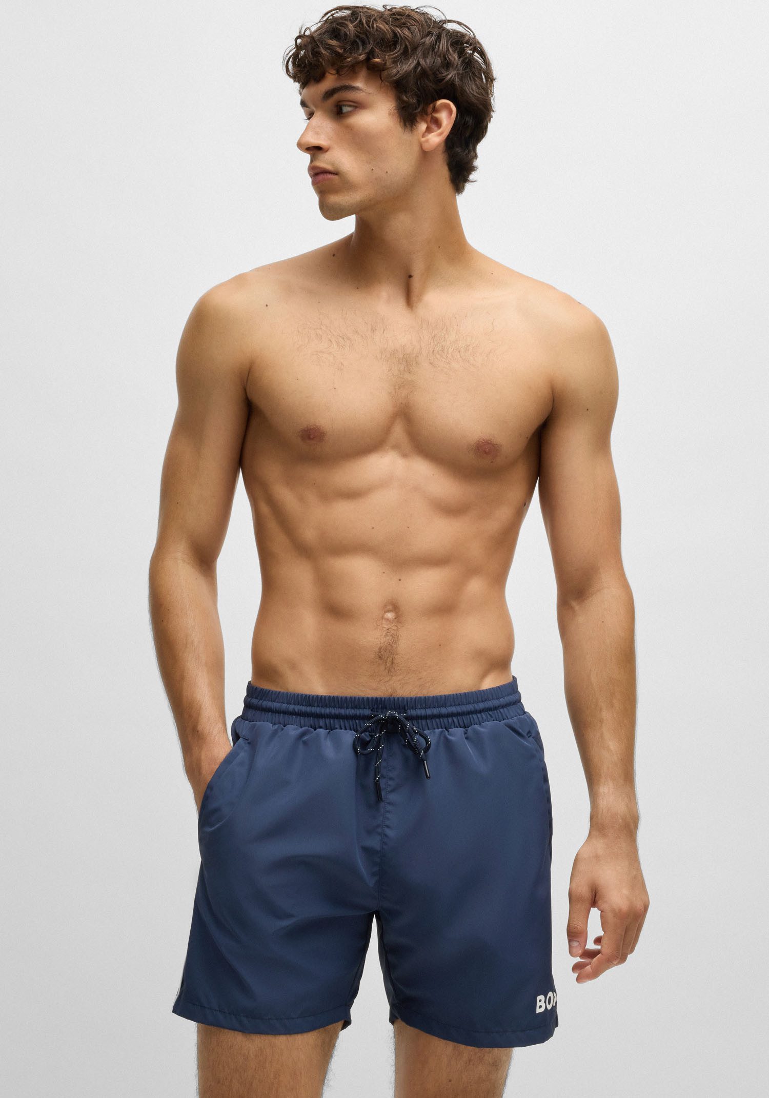 BOSS Badeshorts Starfish mit Kontraststreifen günstig online kaufen