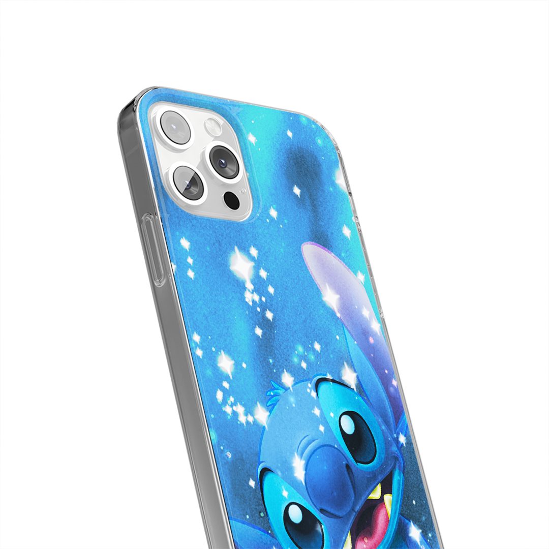 Disney Handyhülle Handyhülle Stitch 002 Disney Full Print Blau