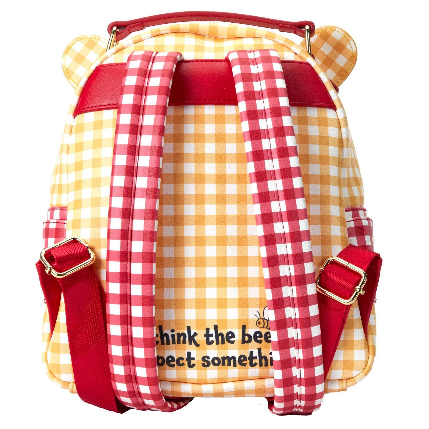 Loungefly Minirucksack Disney by Loungefly Rucksack Winnie the Pooh Gingham (1-tlg), hochwertig und detailliert