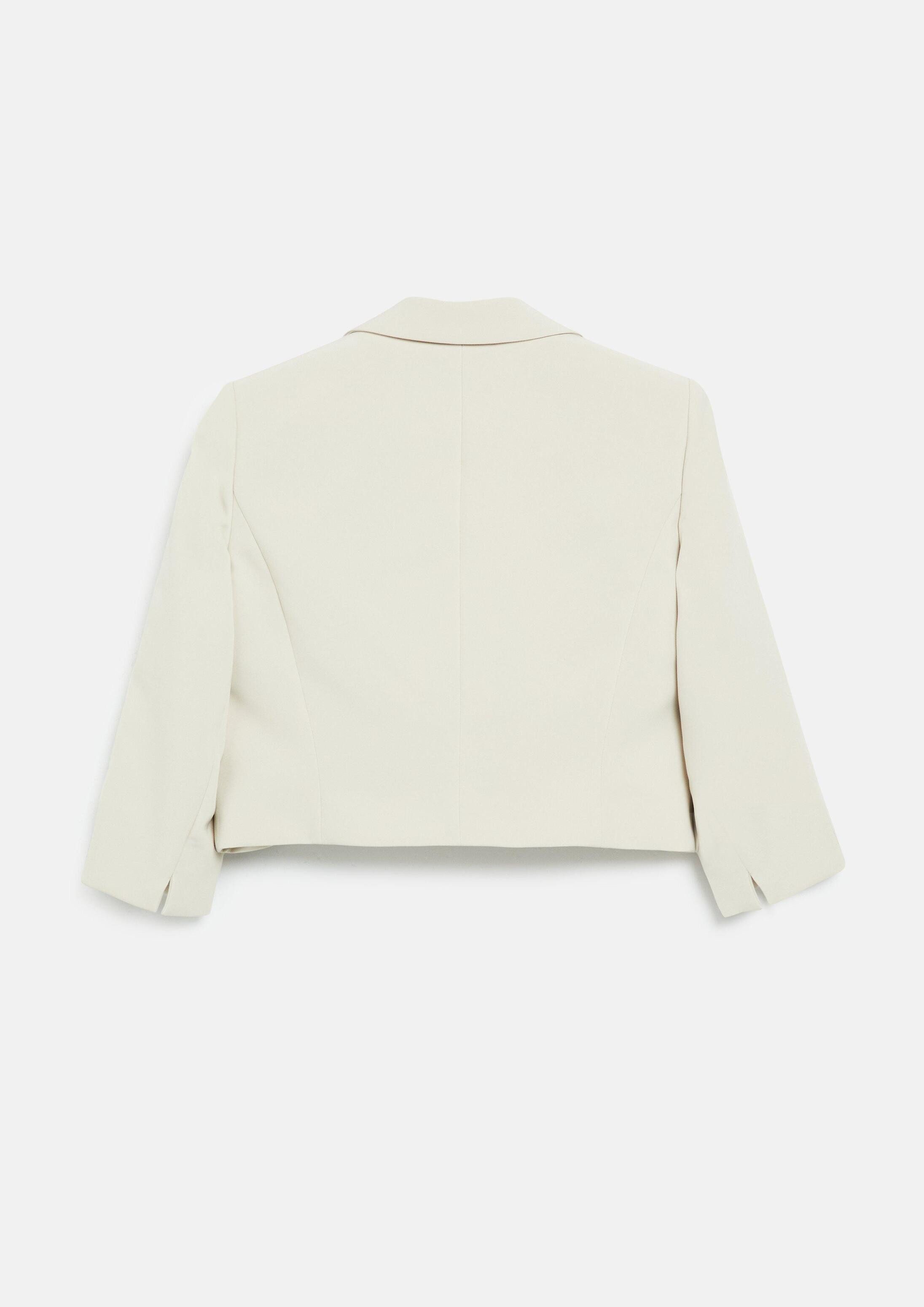 s.Oliver Jackenblazer Indoor-Jacke Cropped-Blazer mit 3/4-Ärmeln