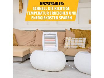 Tristar Heizstrahler, 800 W, Kleiner Heizlüfter leise Elektro Schnell-Heizer Camping Wärmestrahler