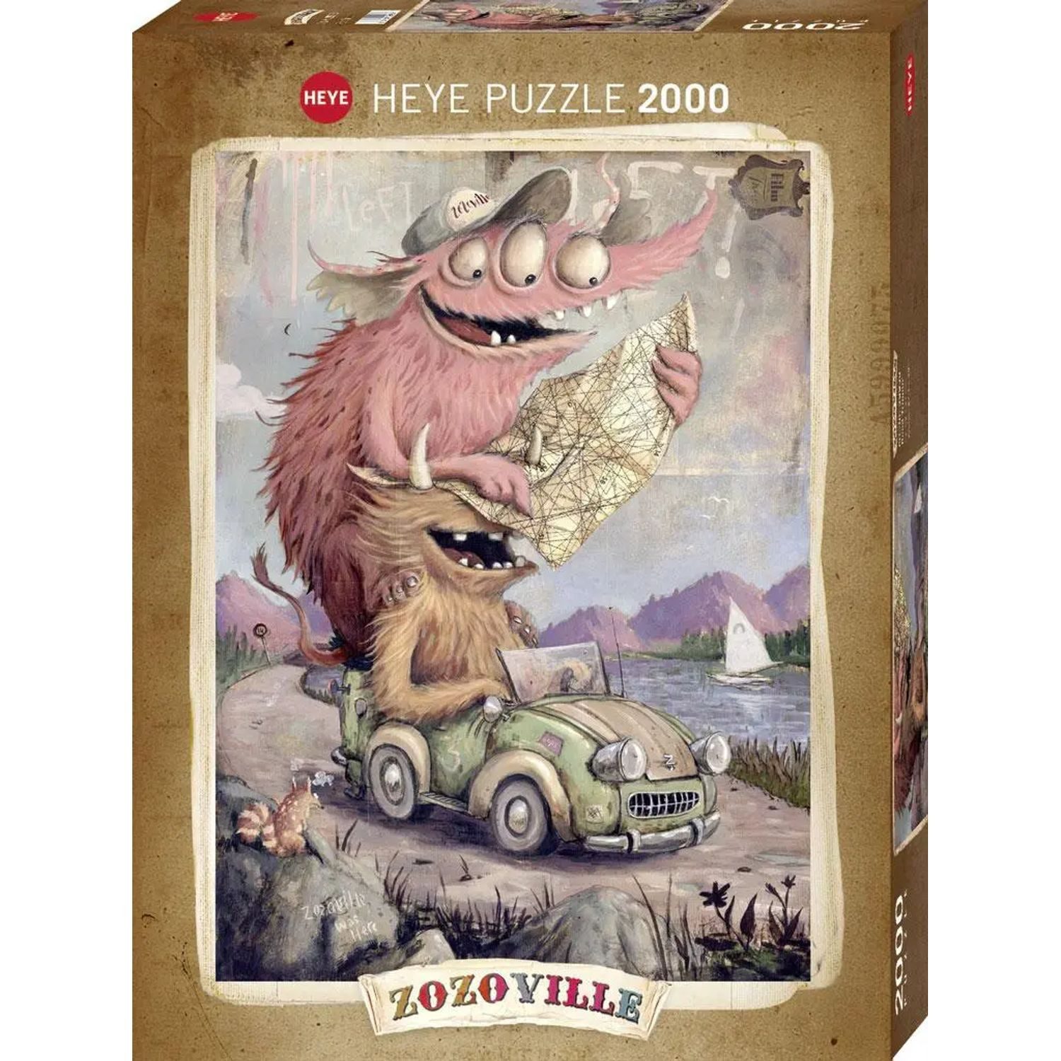 HEYE Puzzle Road Trippin´ Puzzle 2000 Teile, 2000 Puzzleteile