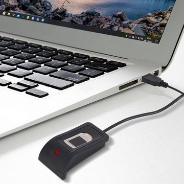 yozhiqu Fingerabdrucksensor USB-Fingerabdruck-Schlüsselleser, hohe Präzision und Multifunktion, (1-St), Start der Fingerabdruckerkennung des Computers/Zugangskontrollgeräts