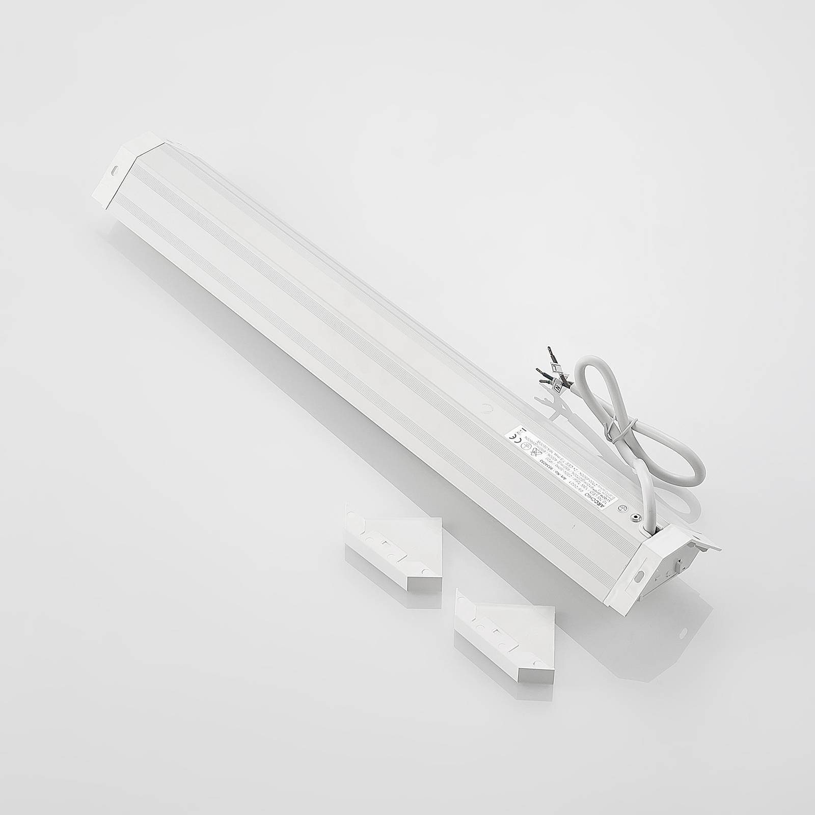 Schrankleuchte weiß, verbaut, Polycarbonat, dimmbar, warmweiß Modern, Asira, inkl. LED-Leuchtmittel Farbwechsel Arcchio flammig, fest tageslicht, 1 Aluminium, /