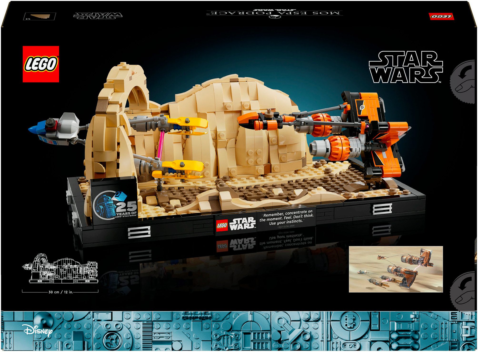 LEGO® Konstruktionsspielsteine Podrennen in Mos Espa – Diorama (75380), LEGO Star Wars TM, (718 St)