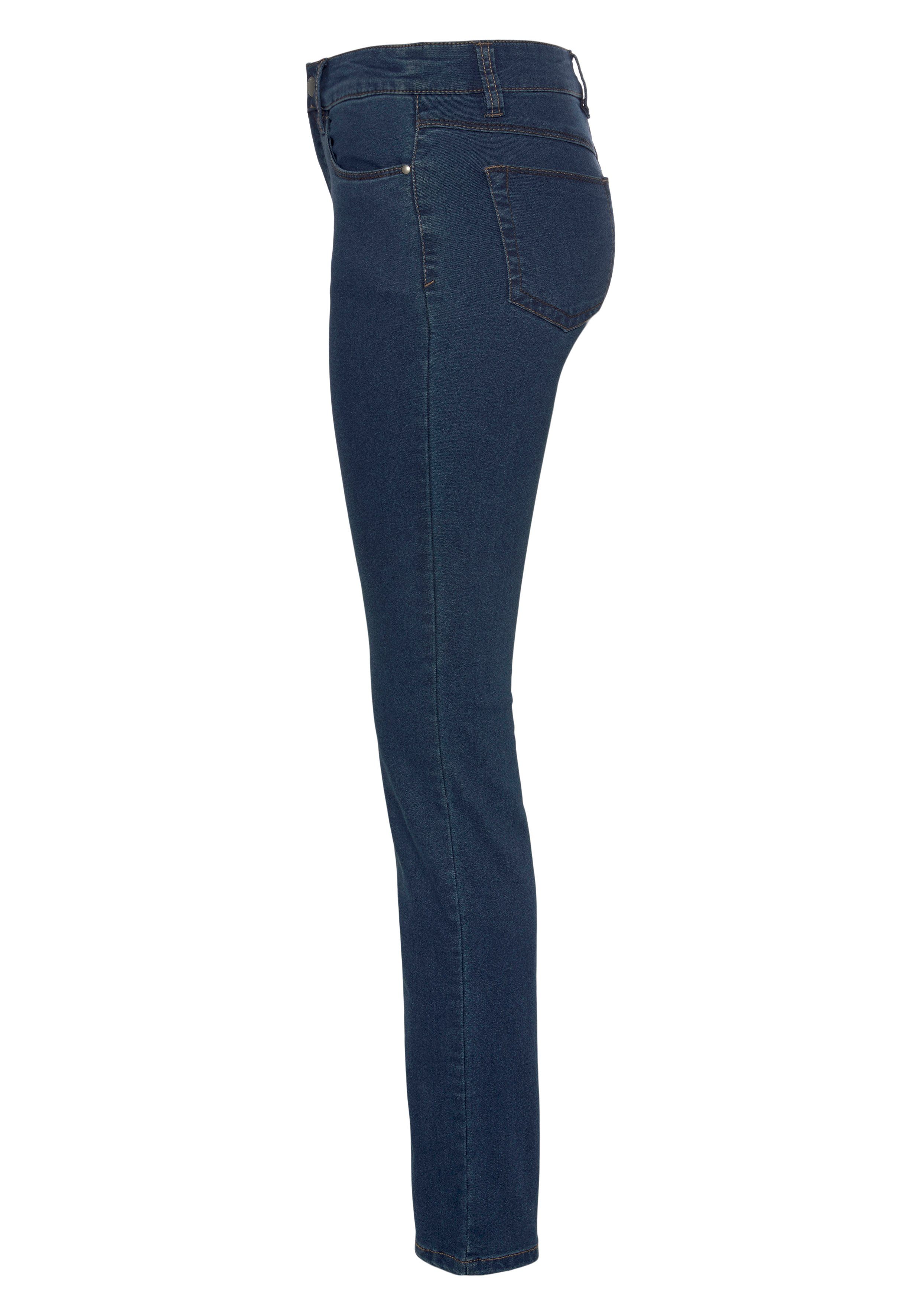 Klassischer Slim-fit-Jeans Schnitt gerader stone Classic-Slim washed blue wonderjeans