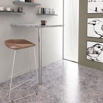 sossai® Tischbein Standard Tischbeine Ø60 mm im Edelstahl-Design, höhenverstellbar +2cm