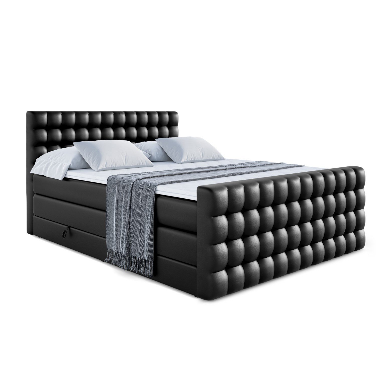 ALTDECOR Boxspringbett VIONE-Z KING (Multipocket-Matratze H4 günstig online kaufen