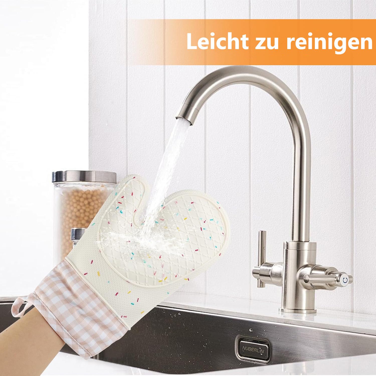 Coonoor Topflappen Topfhandschuhe Handschuh, Ofenhandschuhe Hitzebestaendig günstig online kaufen