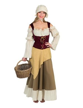 Karneval-Klamotten Kostüm Mittelalter Freifrau Magd Damenkostüm, langes Kleid Frauenkostüm Karneval Fasching