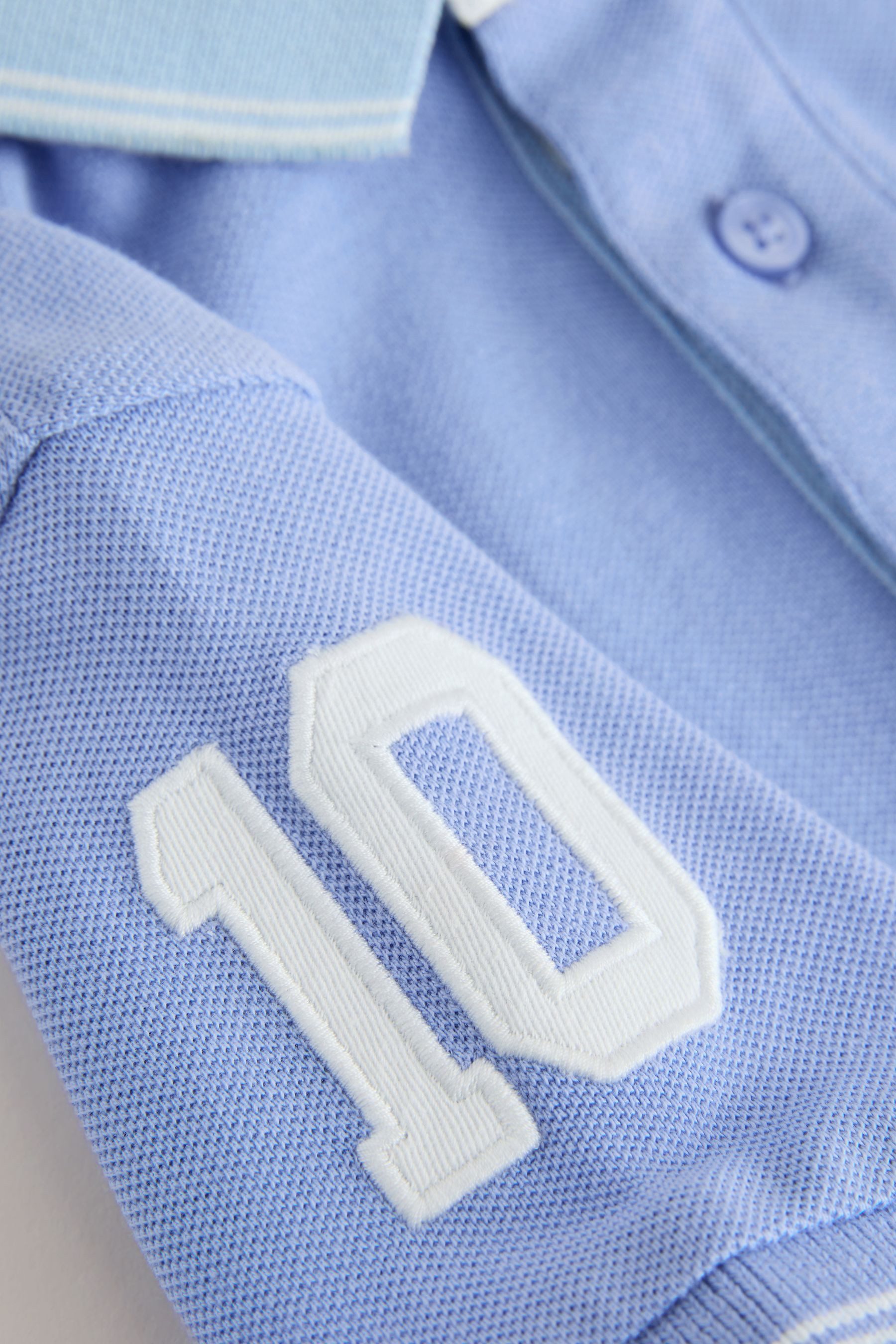 Next Poloshirt Kurzärmeliges Polo-Shirt mit Blockfarben (1-tlg)