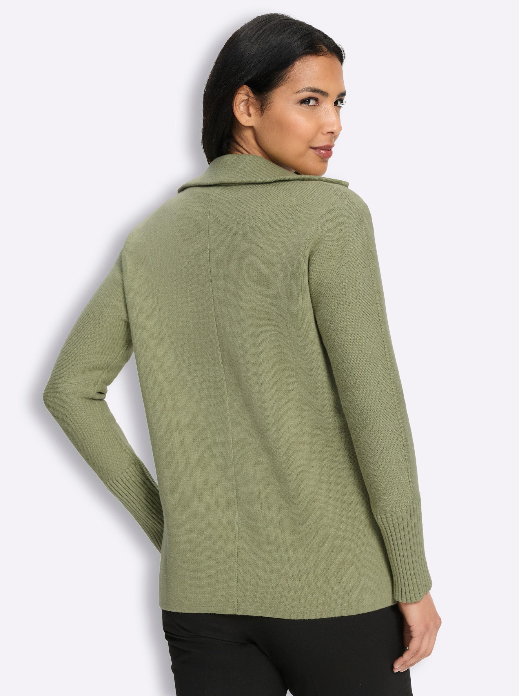 Sieh an! Strickjacke Cardigan Langarm