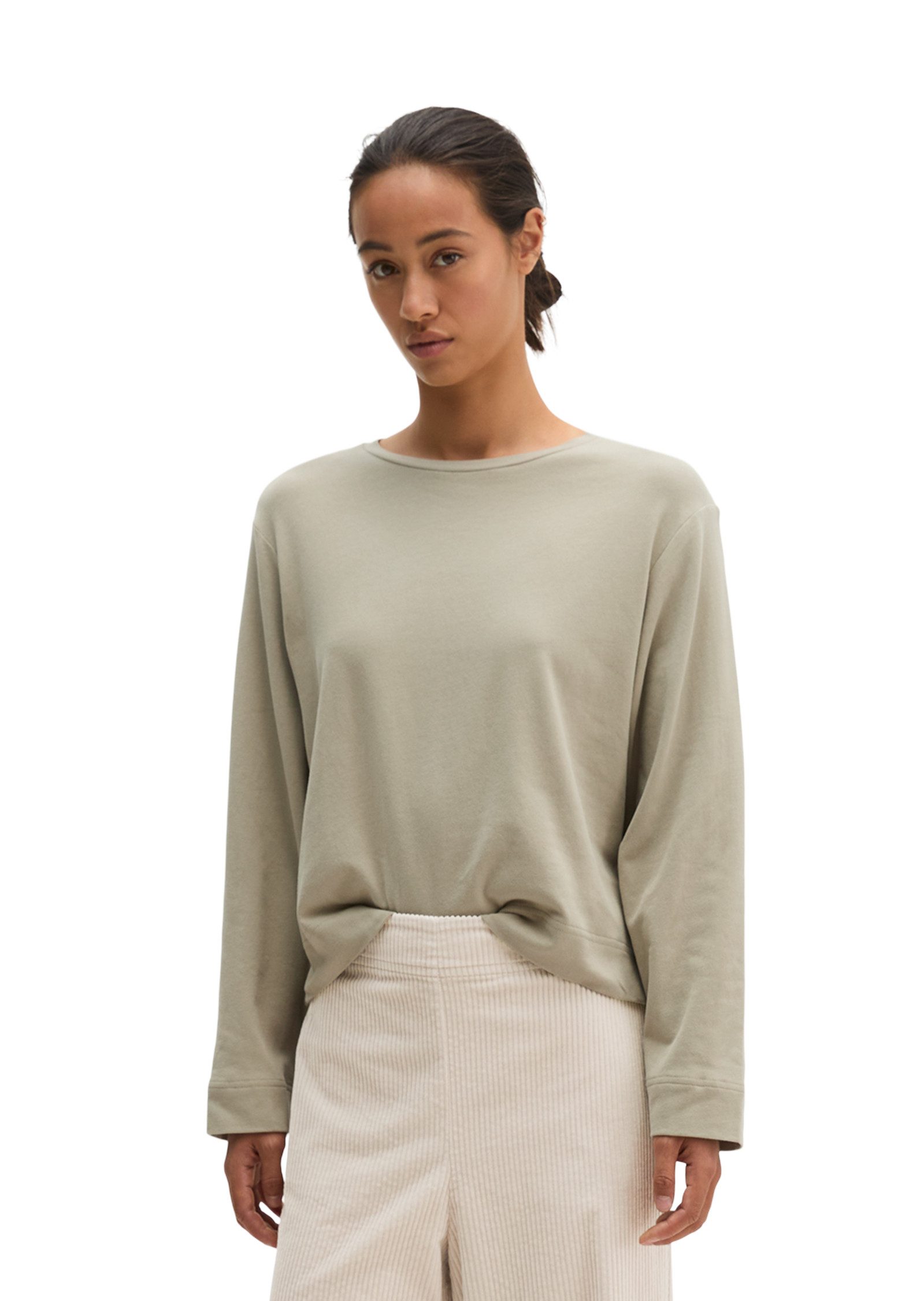 Marc O'Polo Langarmshirt aus gebrushtem Single Jersey