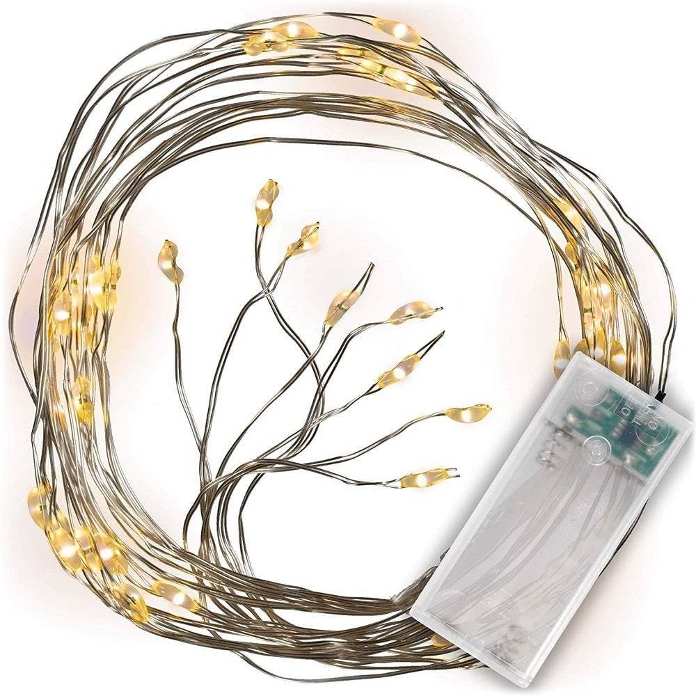 LED-Lichterkette BI11023 LED Lichterregen 48er silber warmweiß