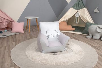 Knorrtoys® Sitzsack Katze Lilli, für Kinder; Made in Europe