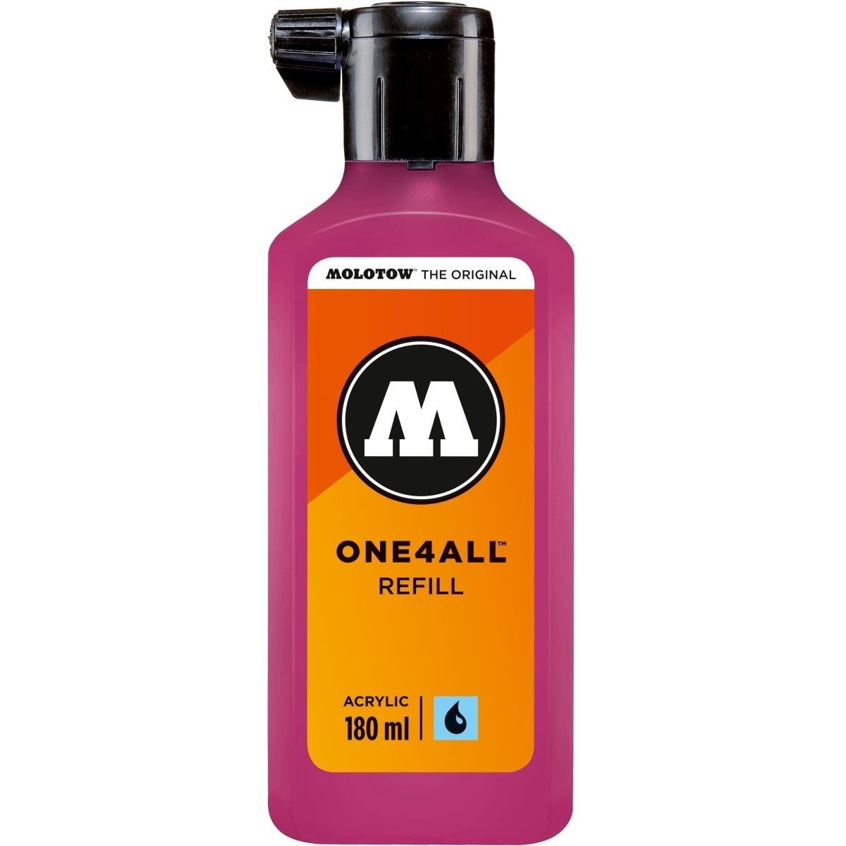 MOLOTOW Füllhalter Nachfülltinte One4All für Permanentmarker 180ml fuchsiapink