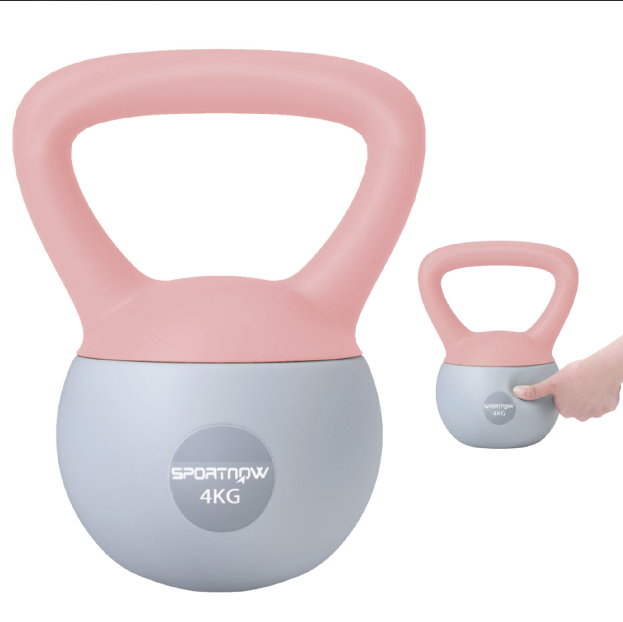ibettertec Kettlebell Kettlebell 4-12kg with Non-Slip Handle for Home Gym Training, (Set, Soft Kettlebell, 4/6/8/10/12kg), Soft Kettlebell 4-12kg for Strength Training