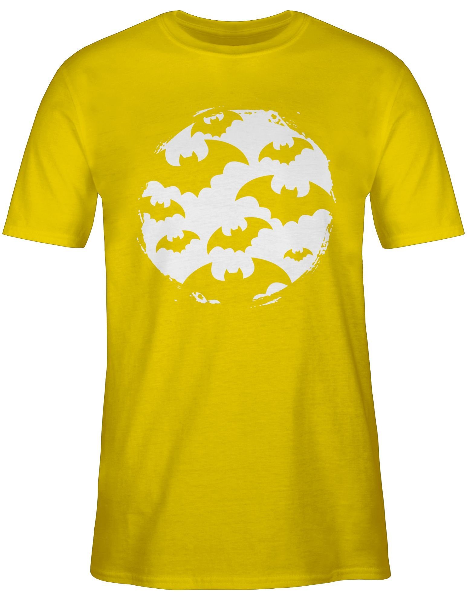 Herren Kostüme T-Shirt Gelb Shirtracer Halloween Fledermäusen Fledermaus 2