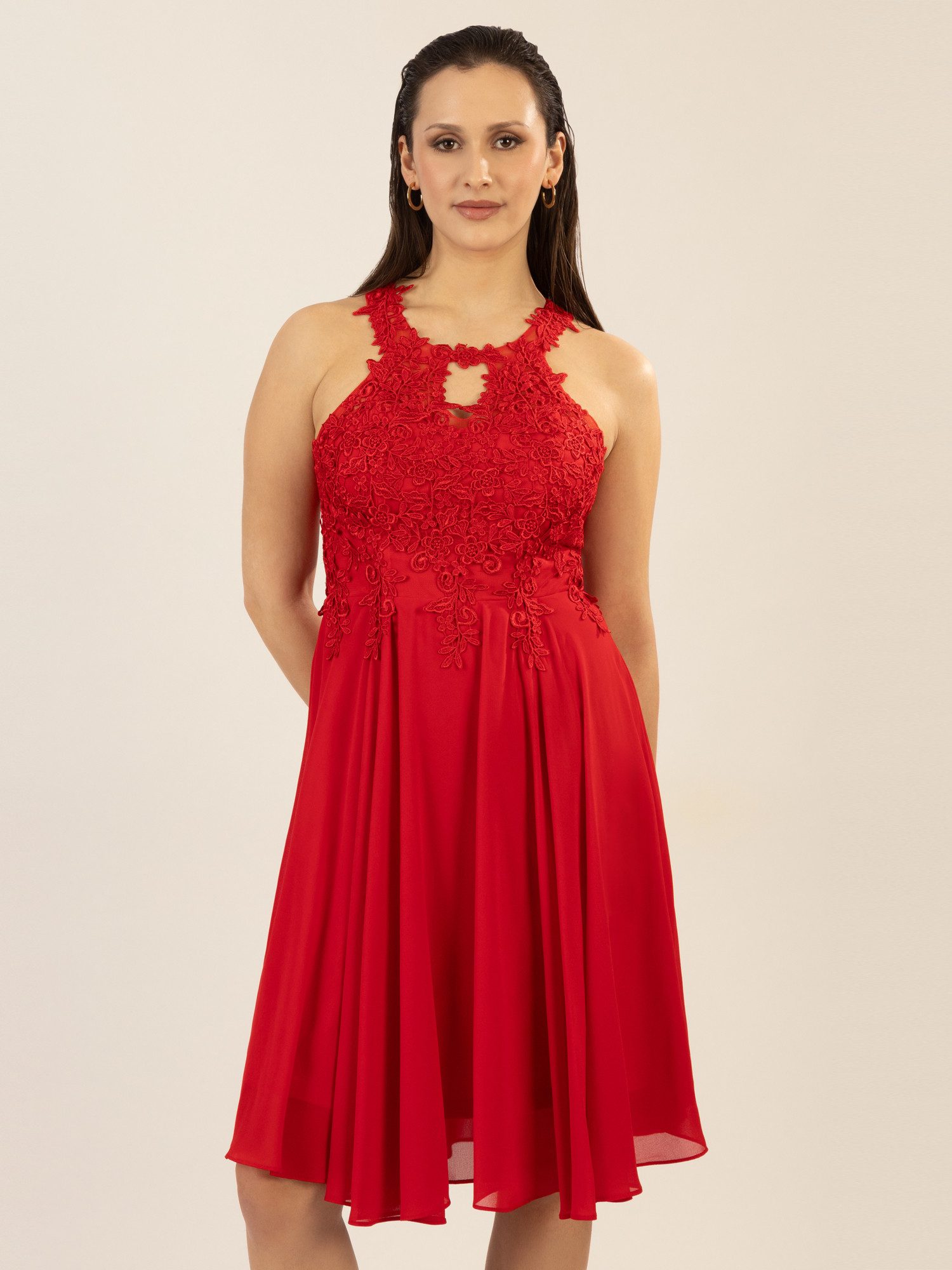 APART Damen Cocktailkleid - Elegantes Spitzenkleid Für Festliche Anlässe