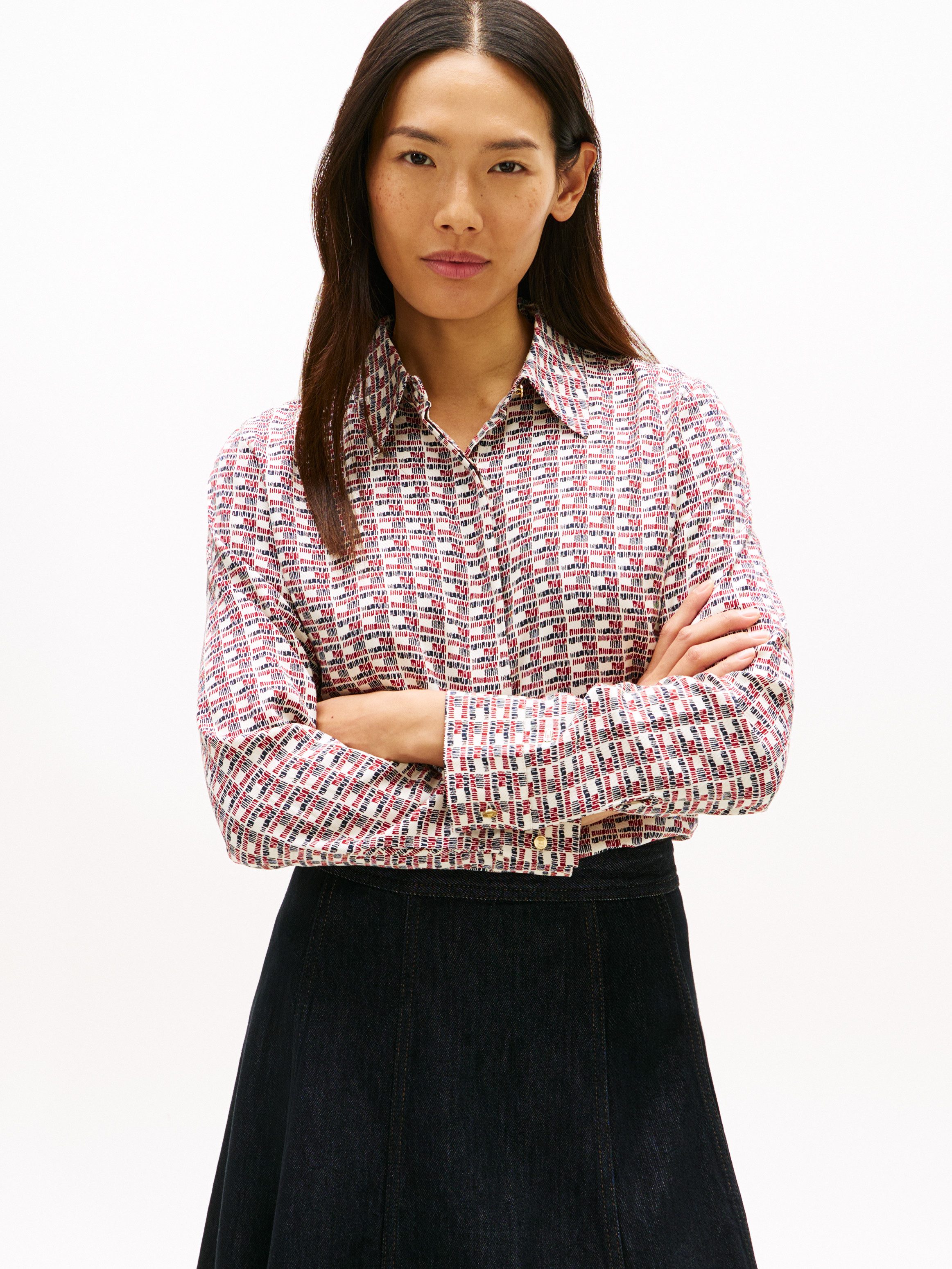 Tommy Hilfiger Langarmbluse VIS TWILL LS REGULAR SHIRT günstig online kaufen