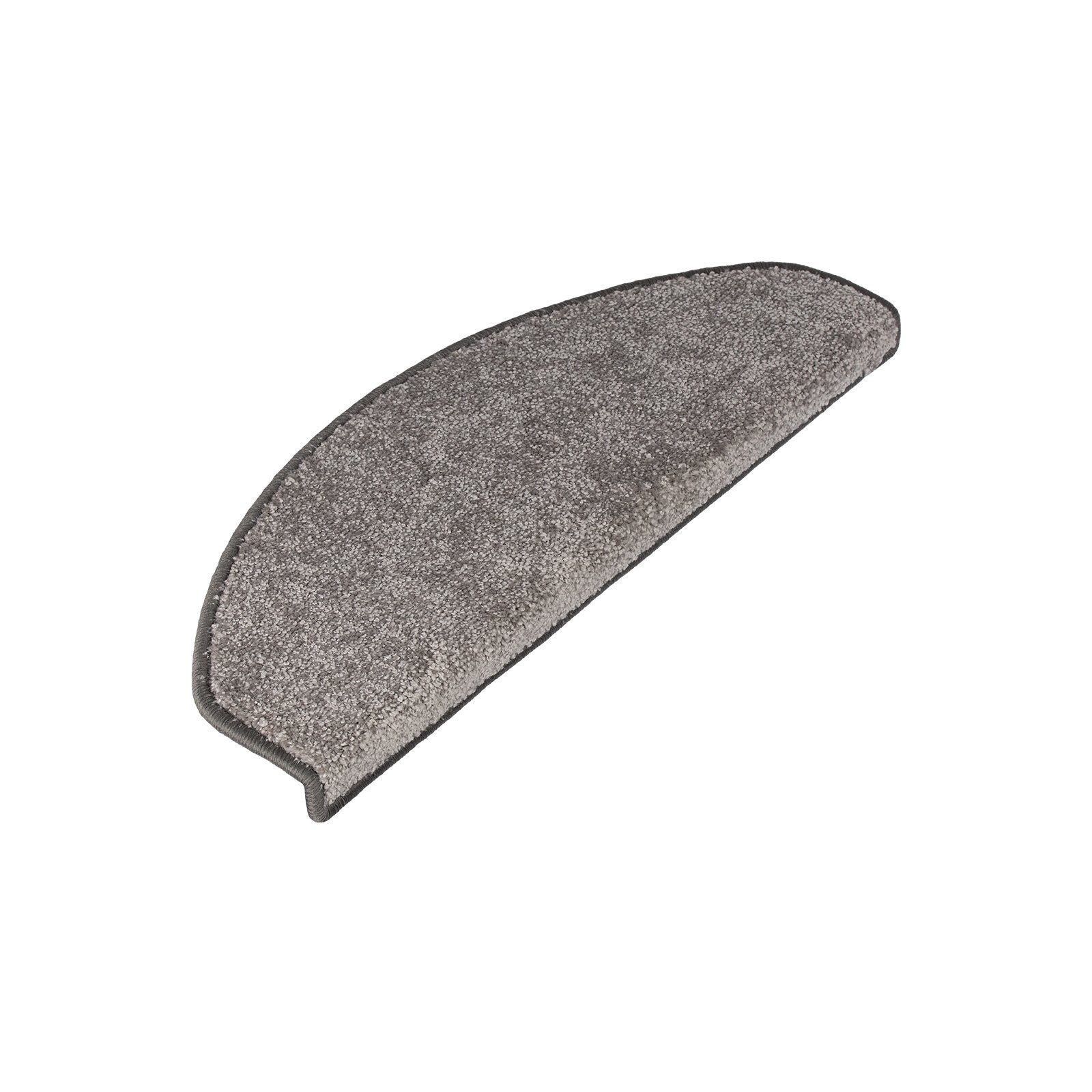 Karat Stufenmatte Marseille,Treppenschoner, Stufenschutz, Schutzmatte in vielen Farben, Halbrund, Höhe: 13.5 mm, Edler Velours