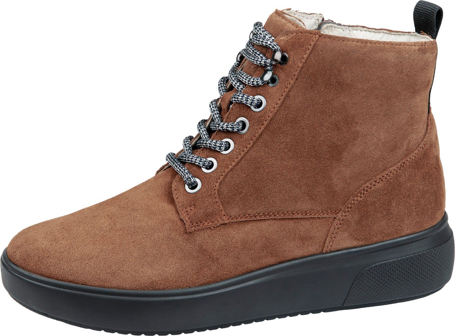 Waldläufer Damen Stiefelette H-Vivien 763701-195-082 cognac braun Stiefelette