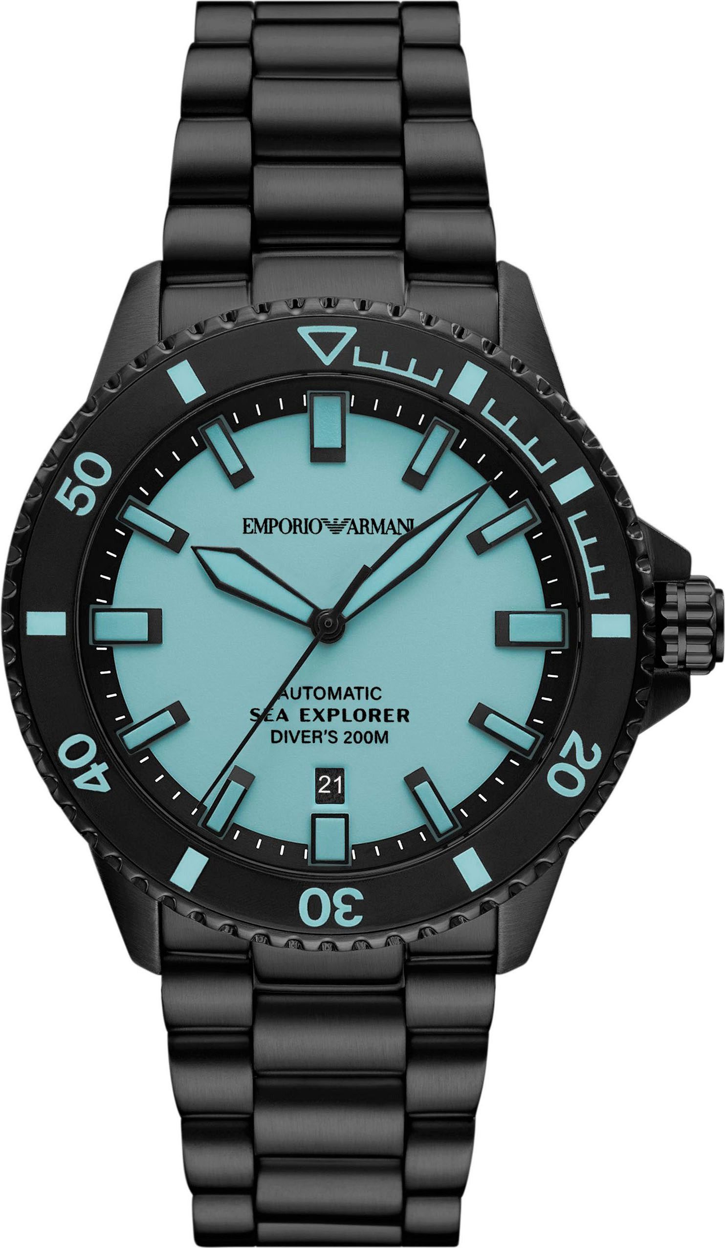 Emporio Armani Automatikuhr AR60084, Armbanduhr, Herrenuhr, Mechanische Uhr günstig online kaufen