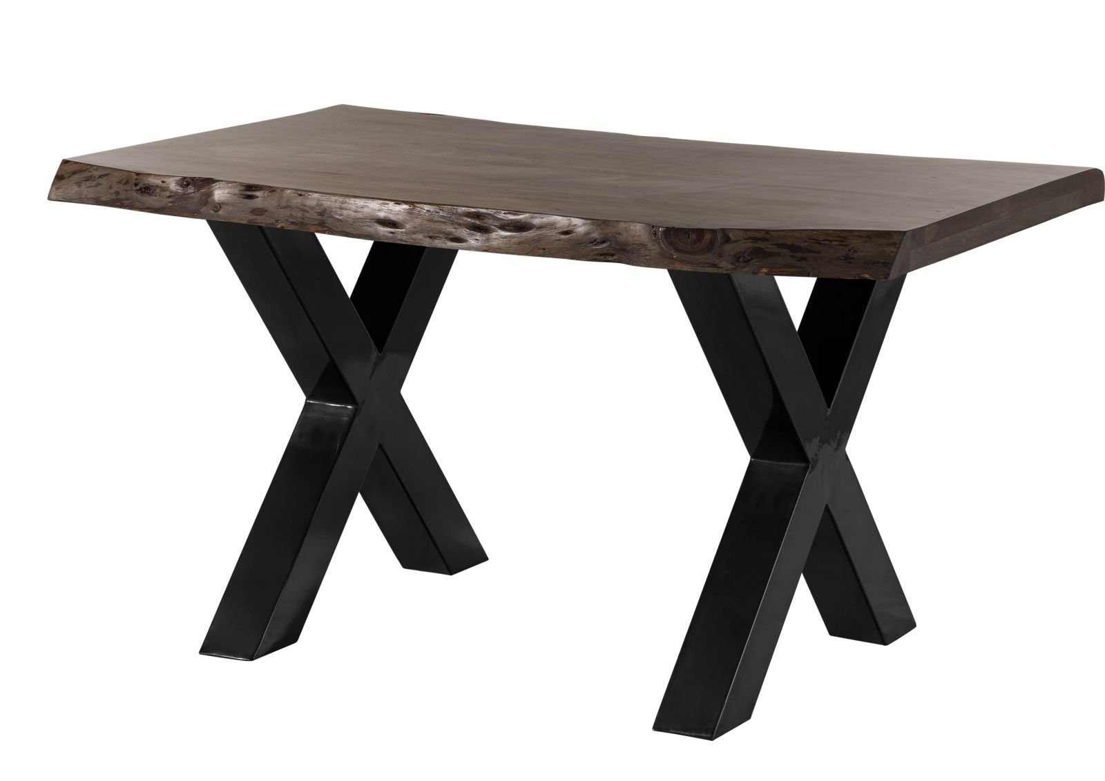 Massivmoebel24 Baumkantentisch FREEFORM (Baumtisch Akazie 160x90x77 günstig online kaufen