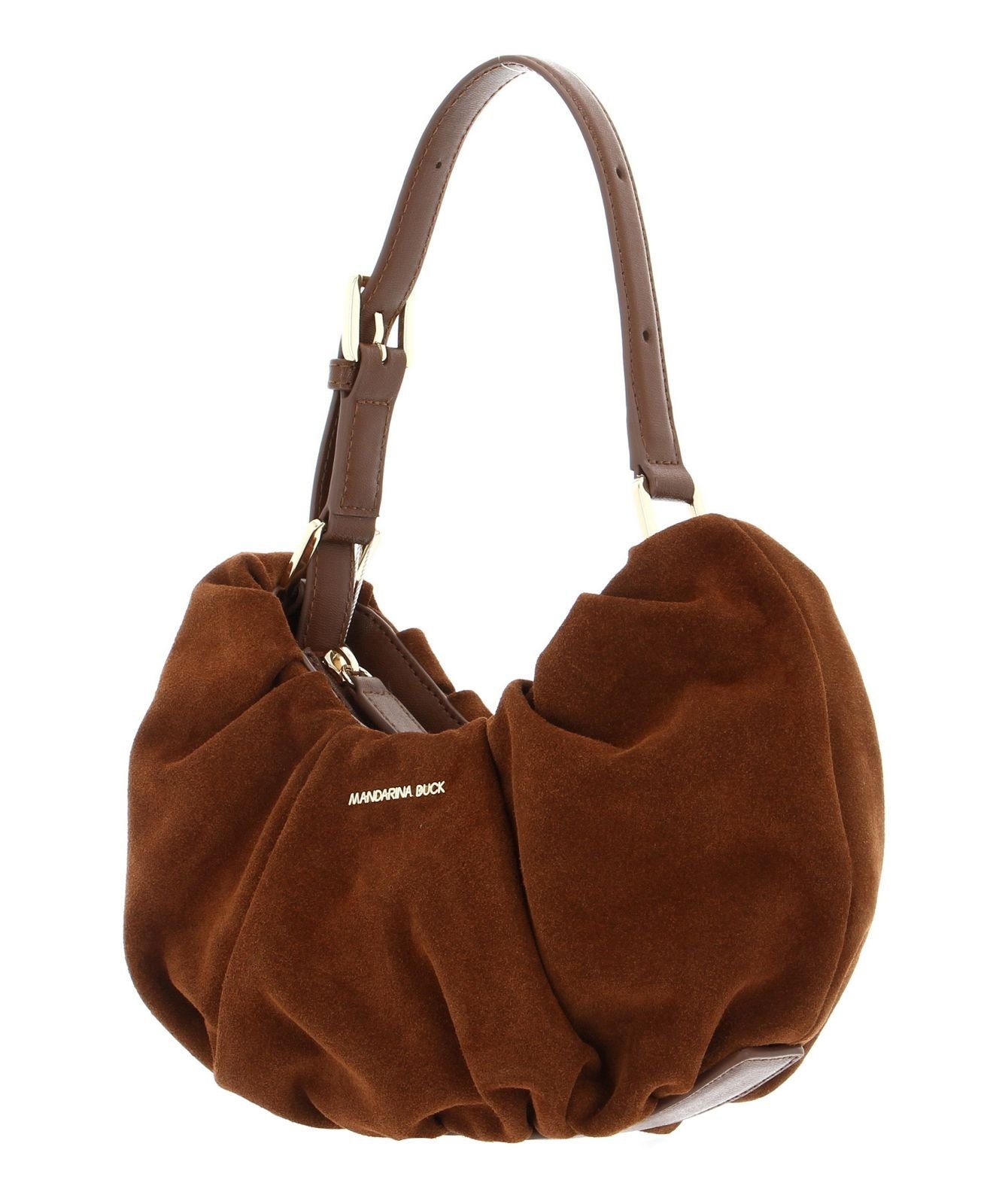 Velvet Mandarina Cafe Schultertasche Caramel Plisse Duck