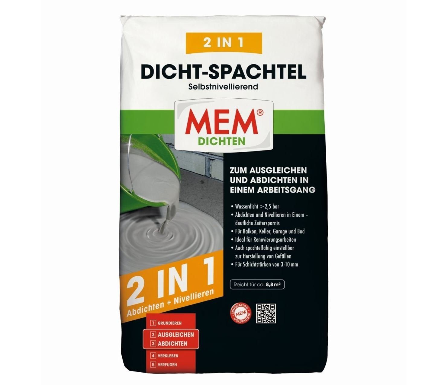 MEM Bauchemie Spachtelpulver MEM Dicht Spachtel 15 Kg