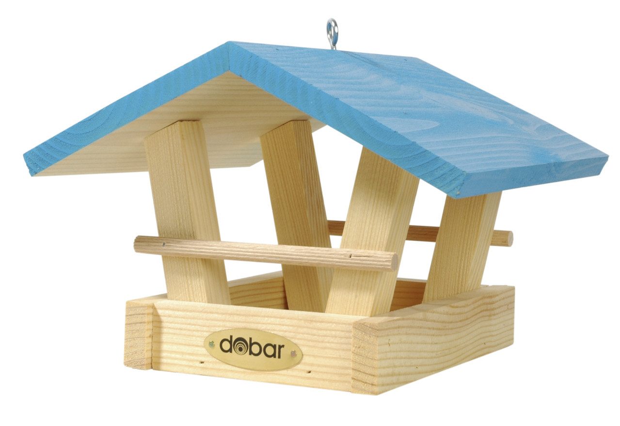 Vogelhaus Dobar Vogelfutterhaus Kiefernholz mit Spitzdach 20
