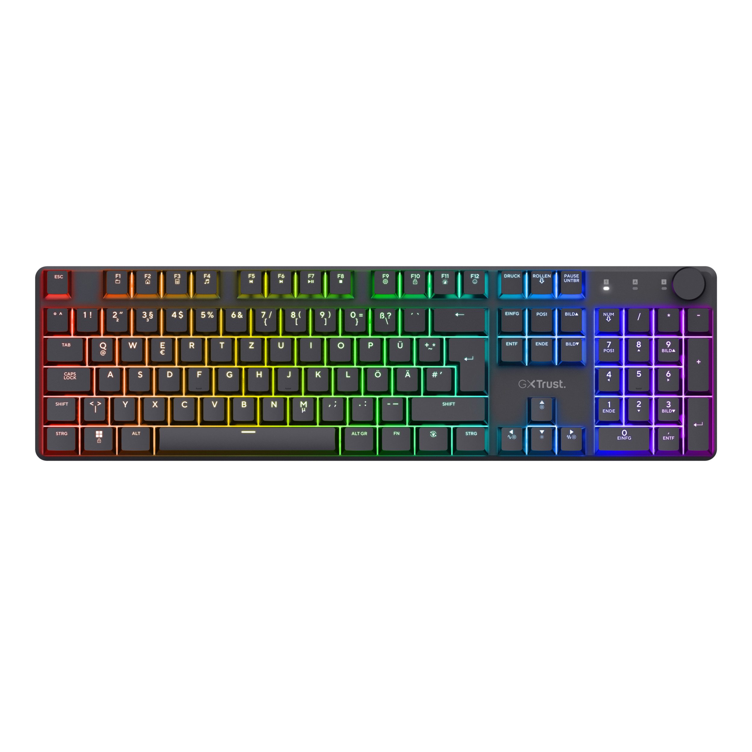 Trust GXT 868 Torix Wireless Gaming Tastatur mechanisch RGB für PC Gaming-Tastatur