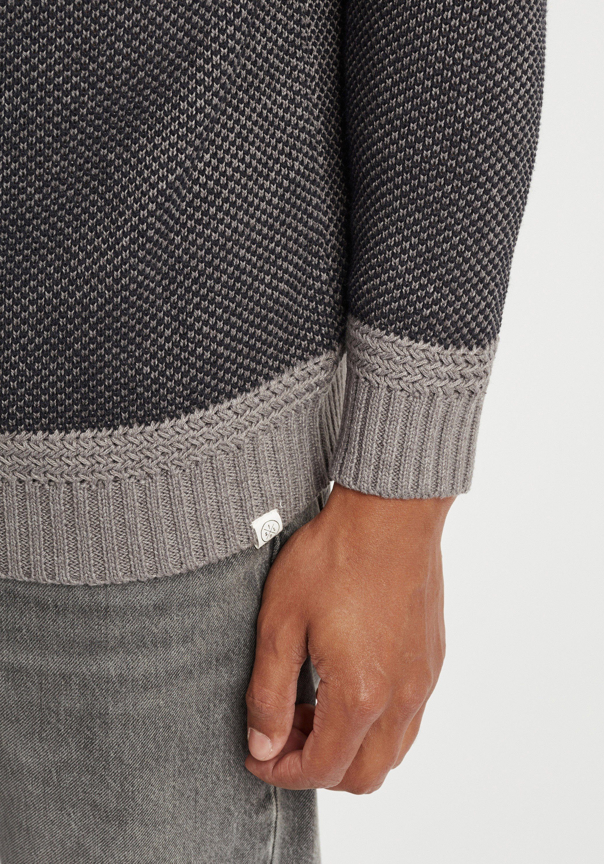 Mid aus (184005) Strickpulli Grobstrick Grey !Solid SDRapel Strickpullover