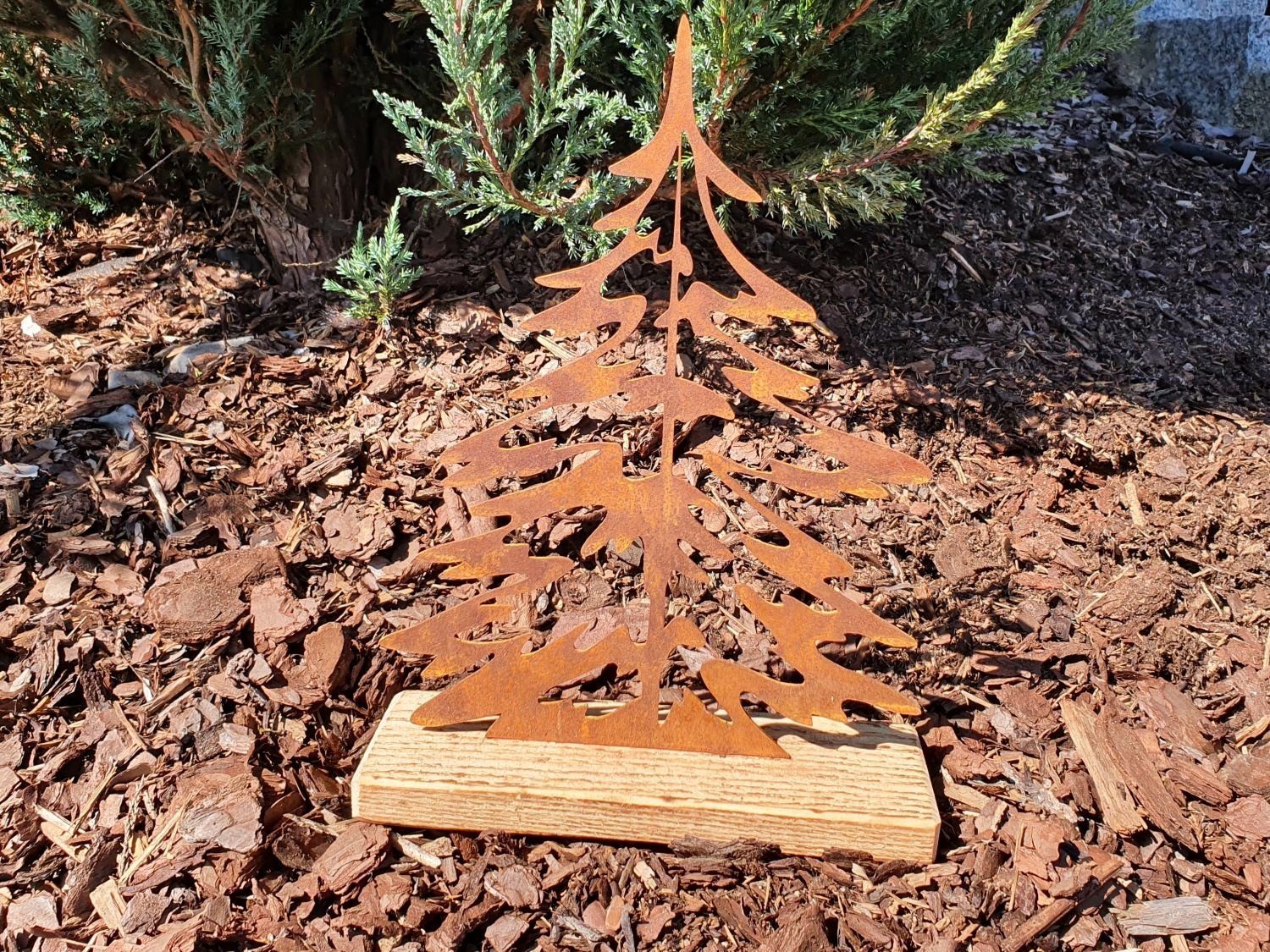BADEKO Weihnachtsfigur Baum Anton auf 27 37 Holzsockel - x 2: Gr. cm